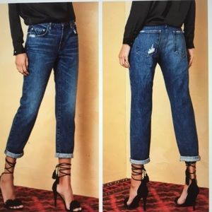 Lovers + Friends Ezra Slim Crop Boyfriend Jeans